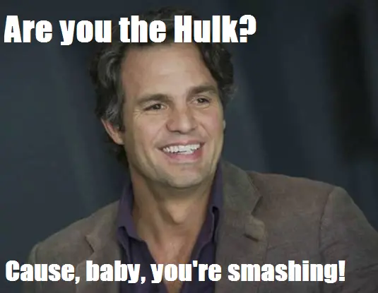 image of Bruce for marvel pick up lines