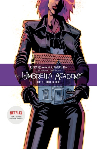 cover for THE UMBRELLA ACADEMY comic: HOTEL OBLIVION