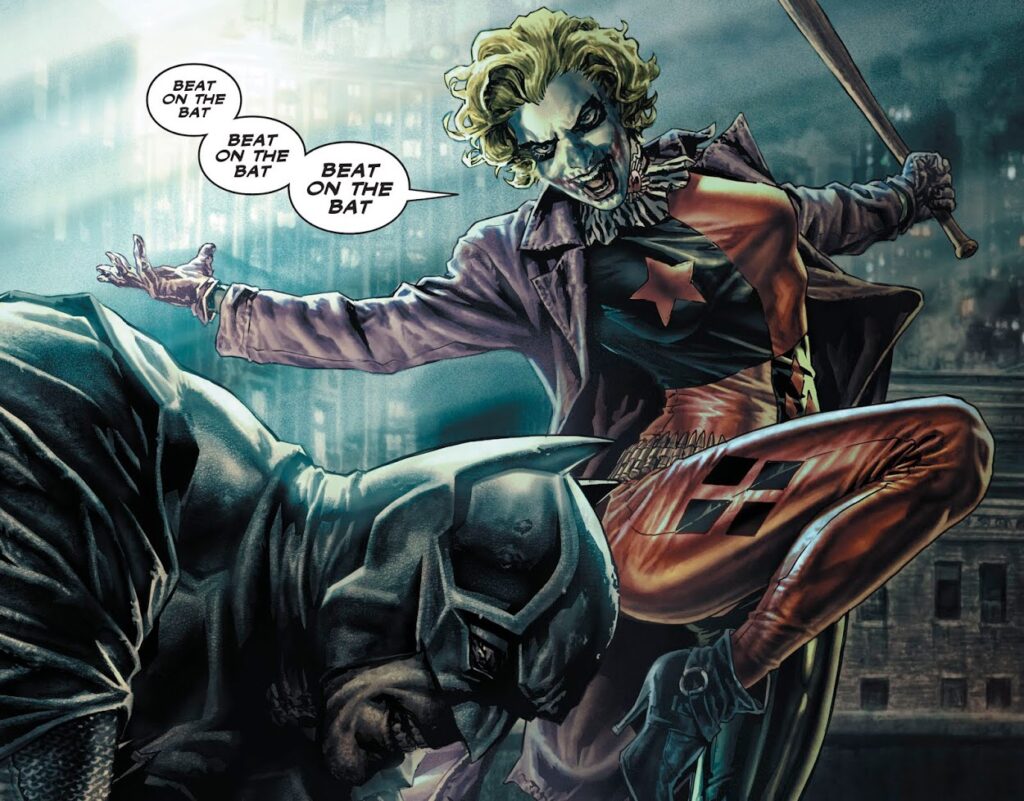 fight between batman and harleyquinn for Batman Damned Review post